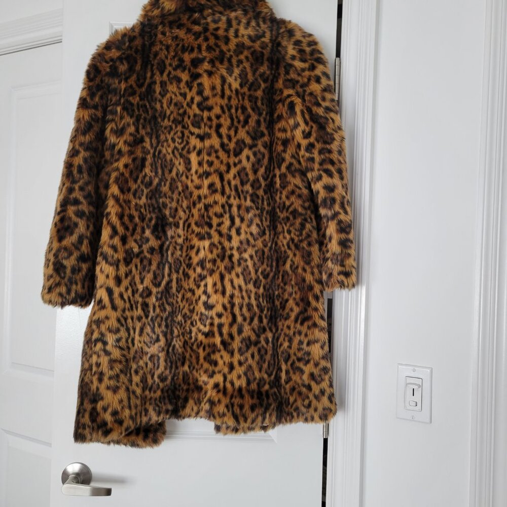 J.Crew Collection Leopard Print Collared Lined Co… - image 3